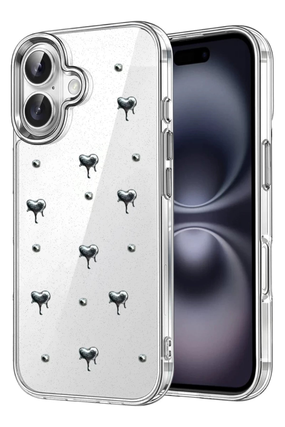 Apple iPhone 17 Uyumlu Fiyonk Desenli Kapak - Desen 1