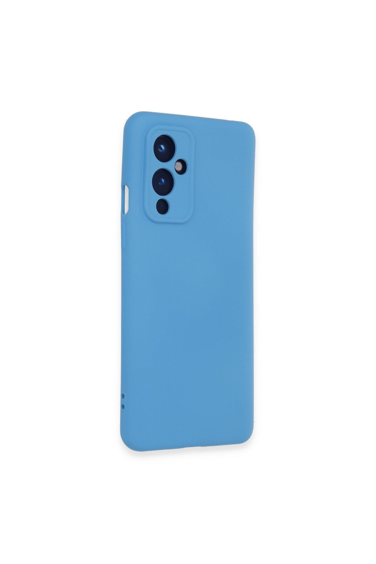 One Plus 9 Kılıf Nano içi Kadife Silikon - Mavi
