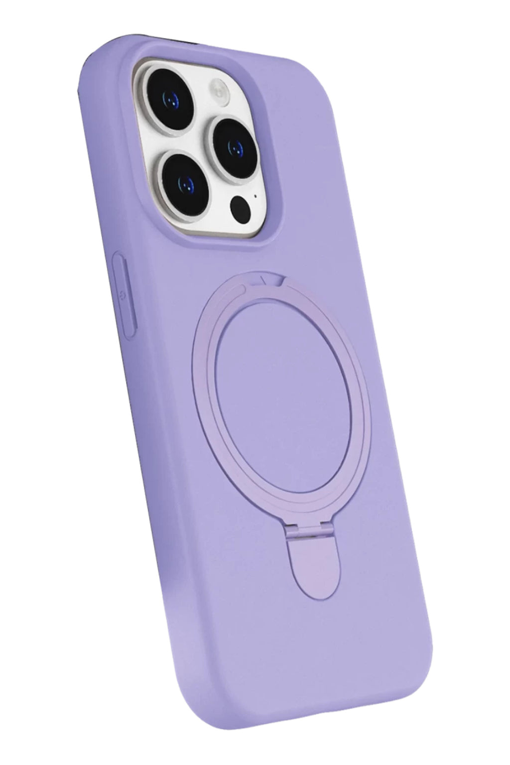 Apple iPhone 14 Pro Max Uyumlu Regal Magsafe Standlı Kapak - Lila
