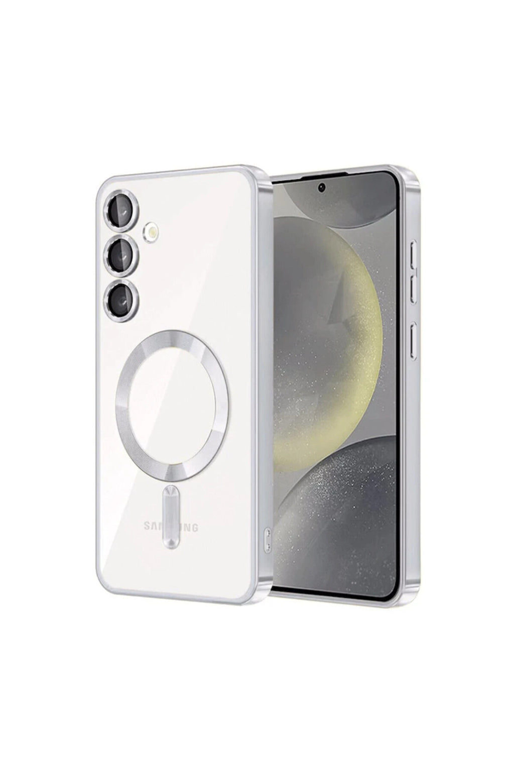Samsung Galaxy A15 4G Uyumlu Kross Magneticsafe Kapak - Gümüş