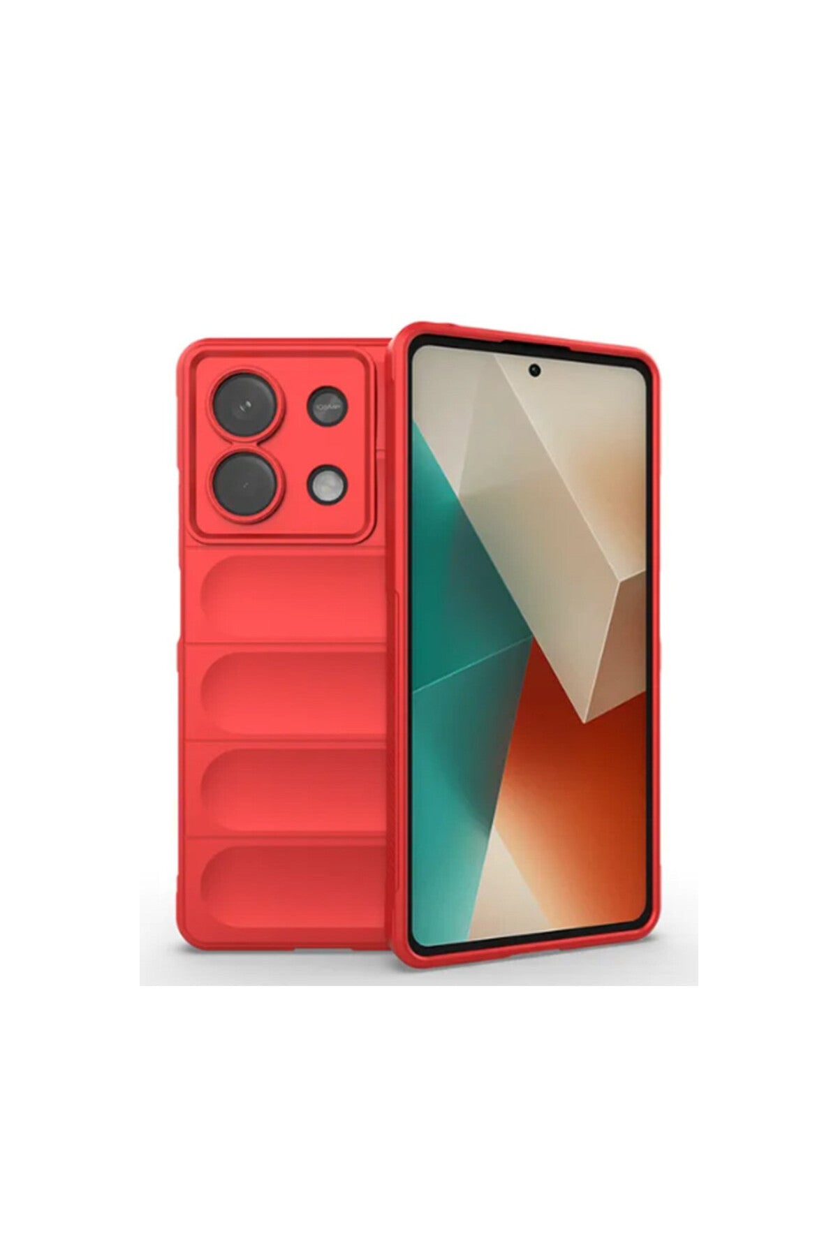 Xiaomi Poco X6 Uyumlu Kılıf Optimum Silikon - Kırmızı