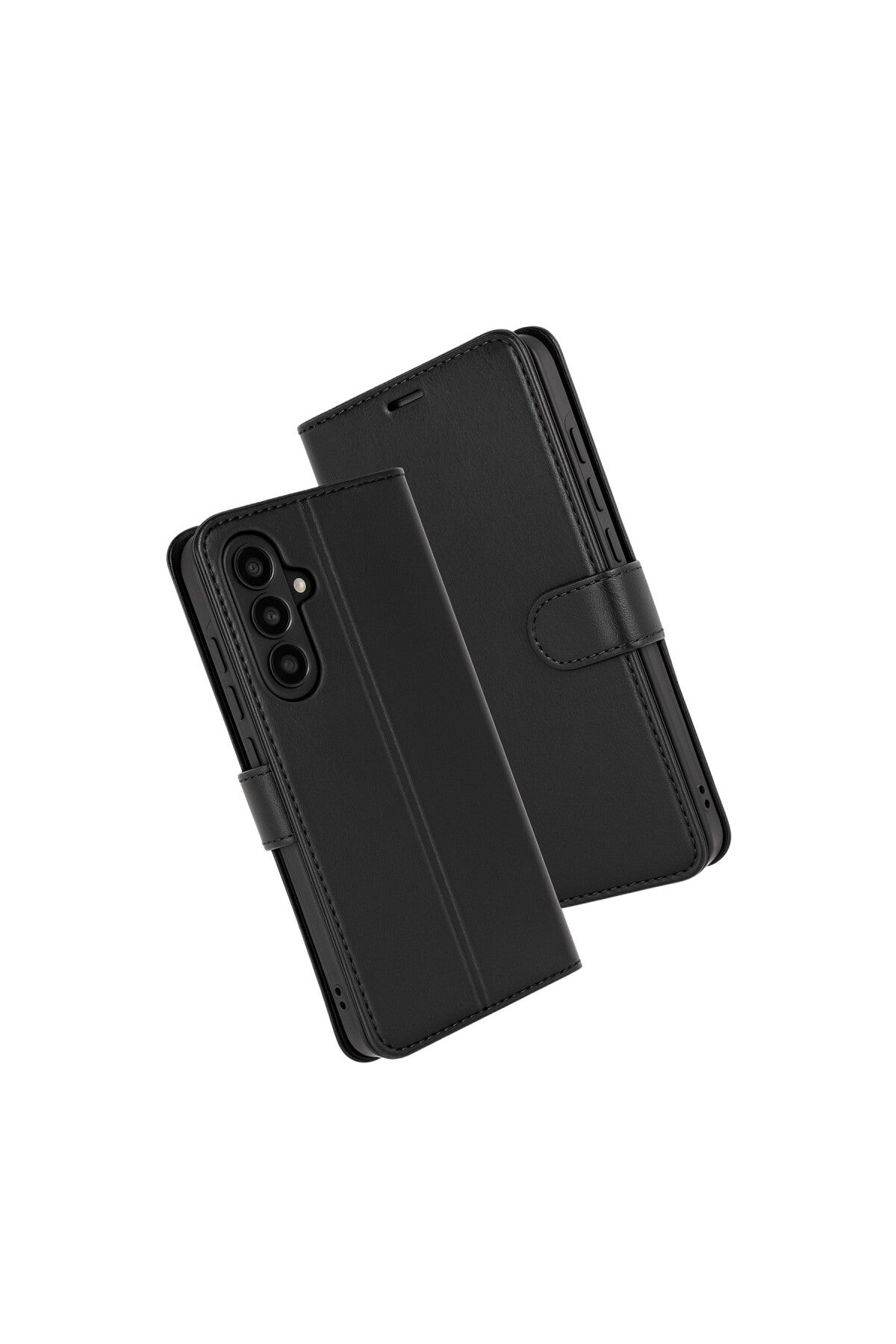 Samsung Galaxy A17 5G Uyumlu Trend S Plus Kapaklı Kılıf - Siyah