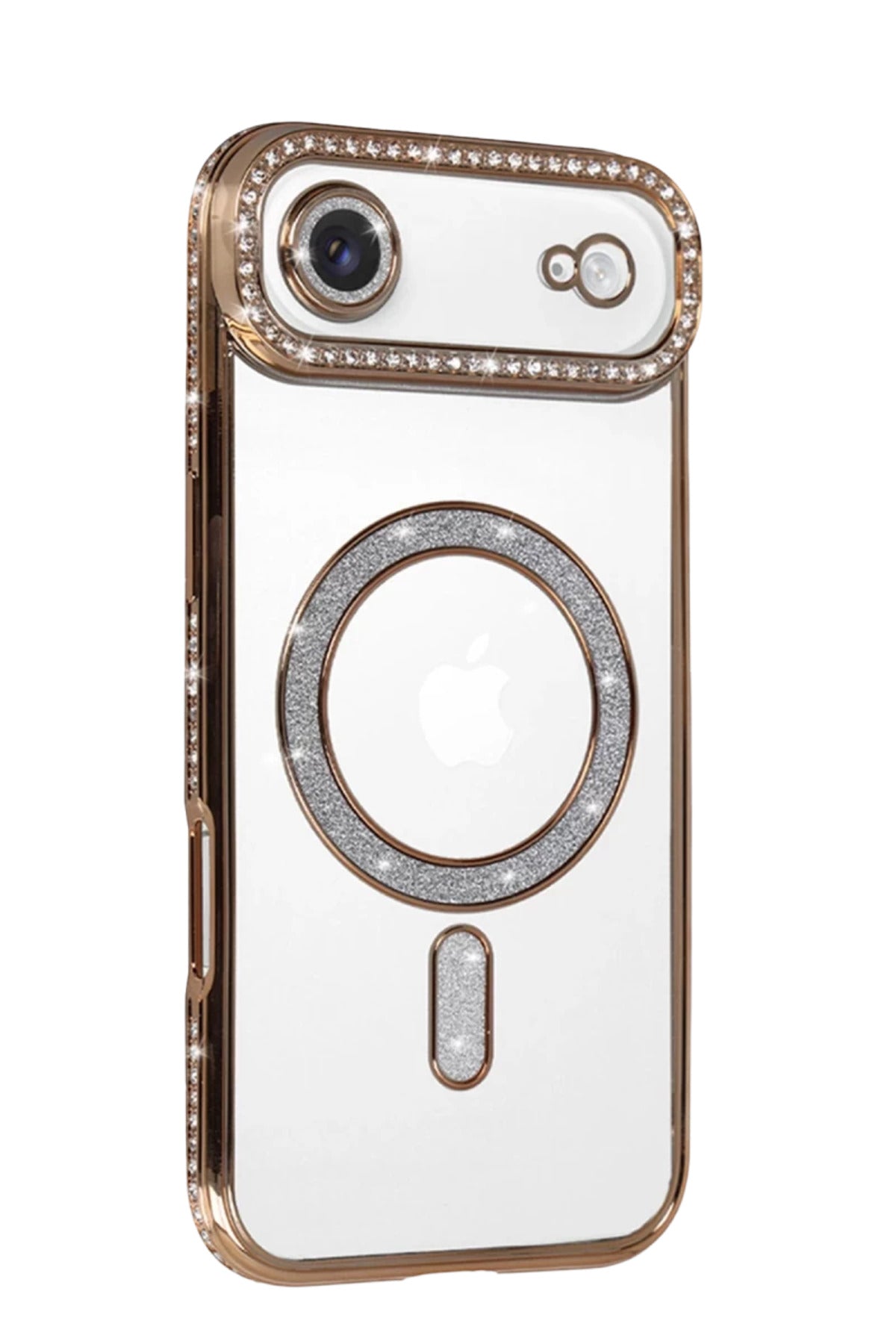 Apple iPhone 17 Air Uyumlu Joke Simli Magneticsafe Kılıf - Gold