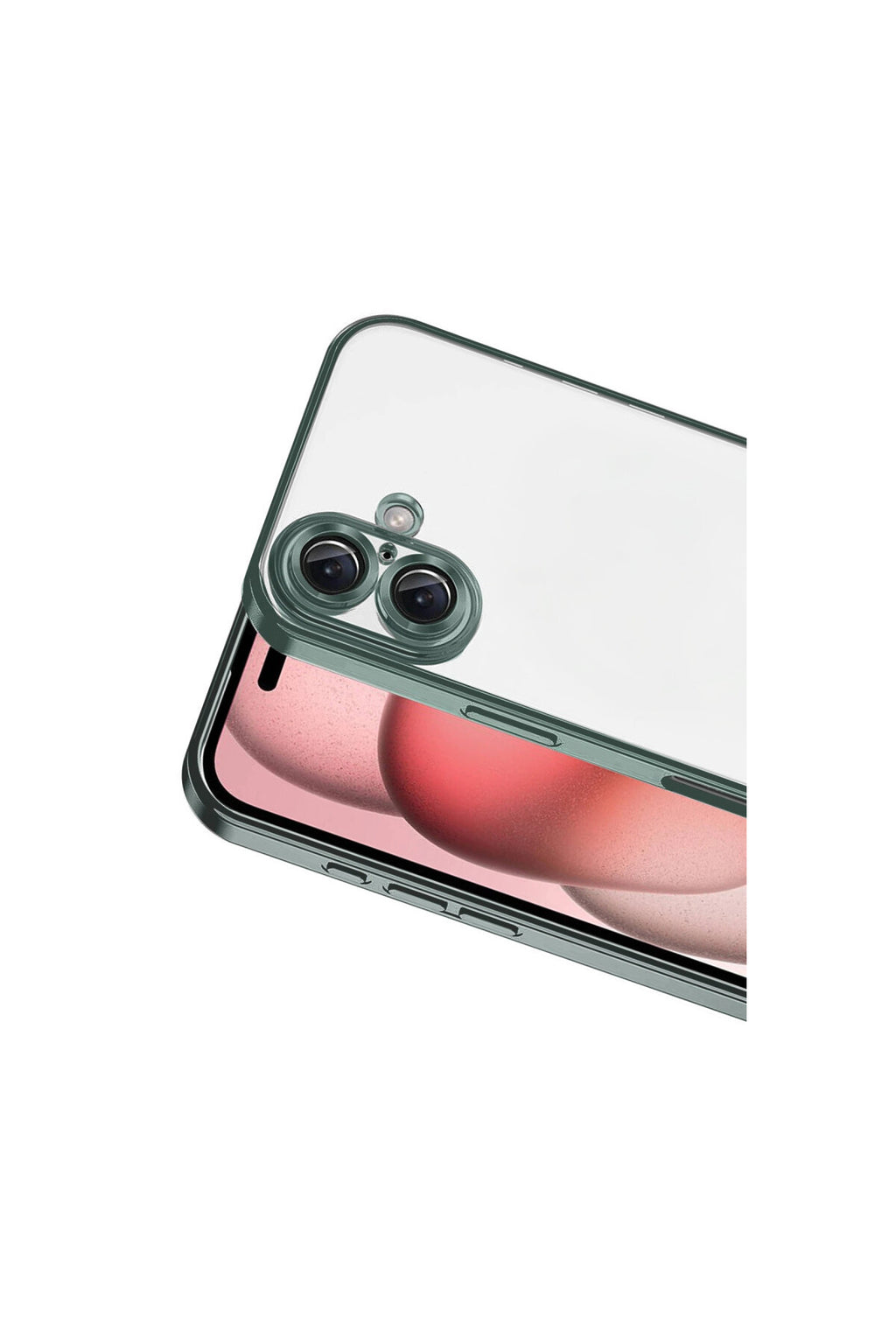 Apple iPhone 17 Uyumlu Lensli Silikon - Yeşil