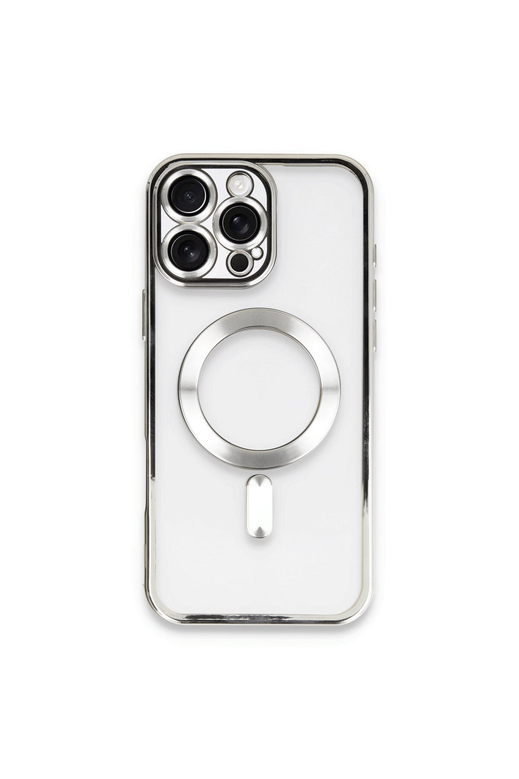 Apple iPhone 16 Pro Uyumlu Kılıf Kross Magneticsafe Kapak - Gümüş