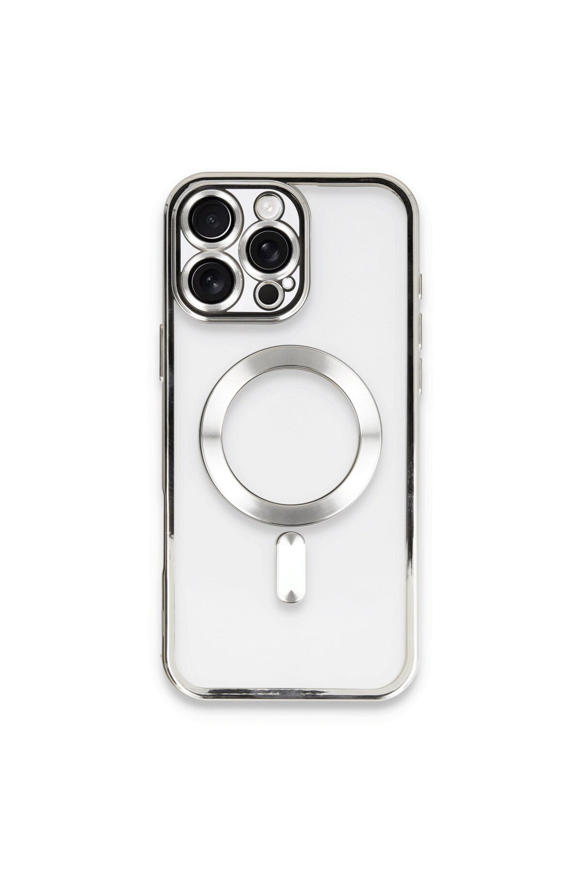 Apple iPhone 16 Pro Uyumlu Kılıf Kross Magneticsafe Kapak - Gümüş