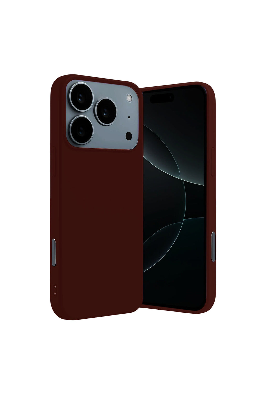 Apple iPhone 17 Pro Uyumlu Nano içi Kadife Silikon - Bordo