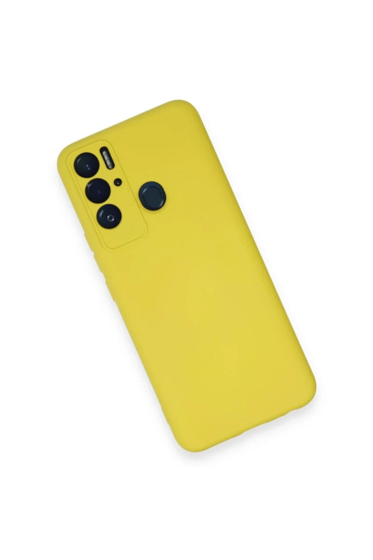Tecno Pova Neo Kılıf Nano içi Kadife Silikon - Sarı