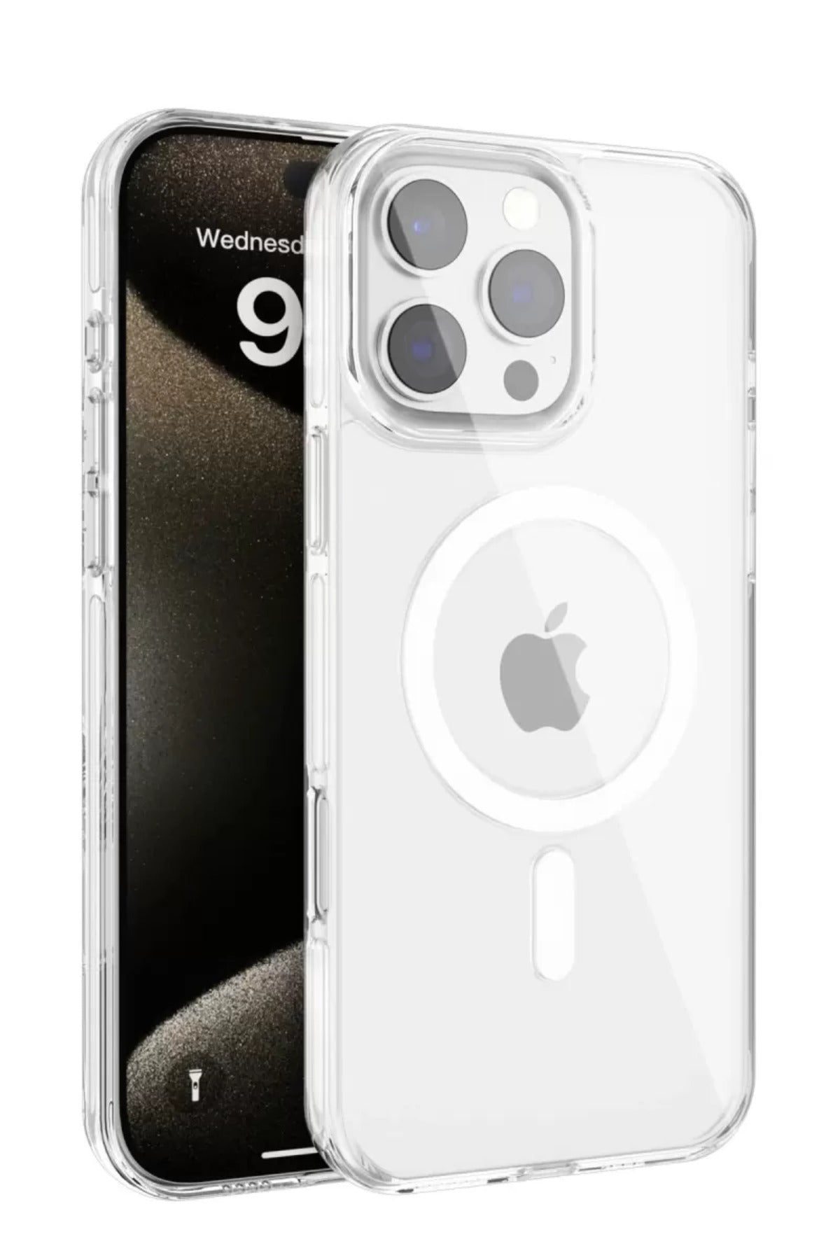 Joko Apple iPhone 16 Pro Max Uyumlu Gleam PC Sert Magsafe Kılıf - Şeffaf