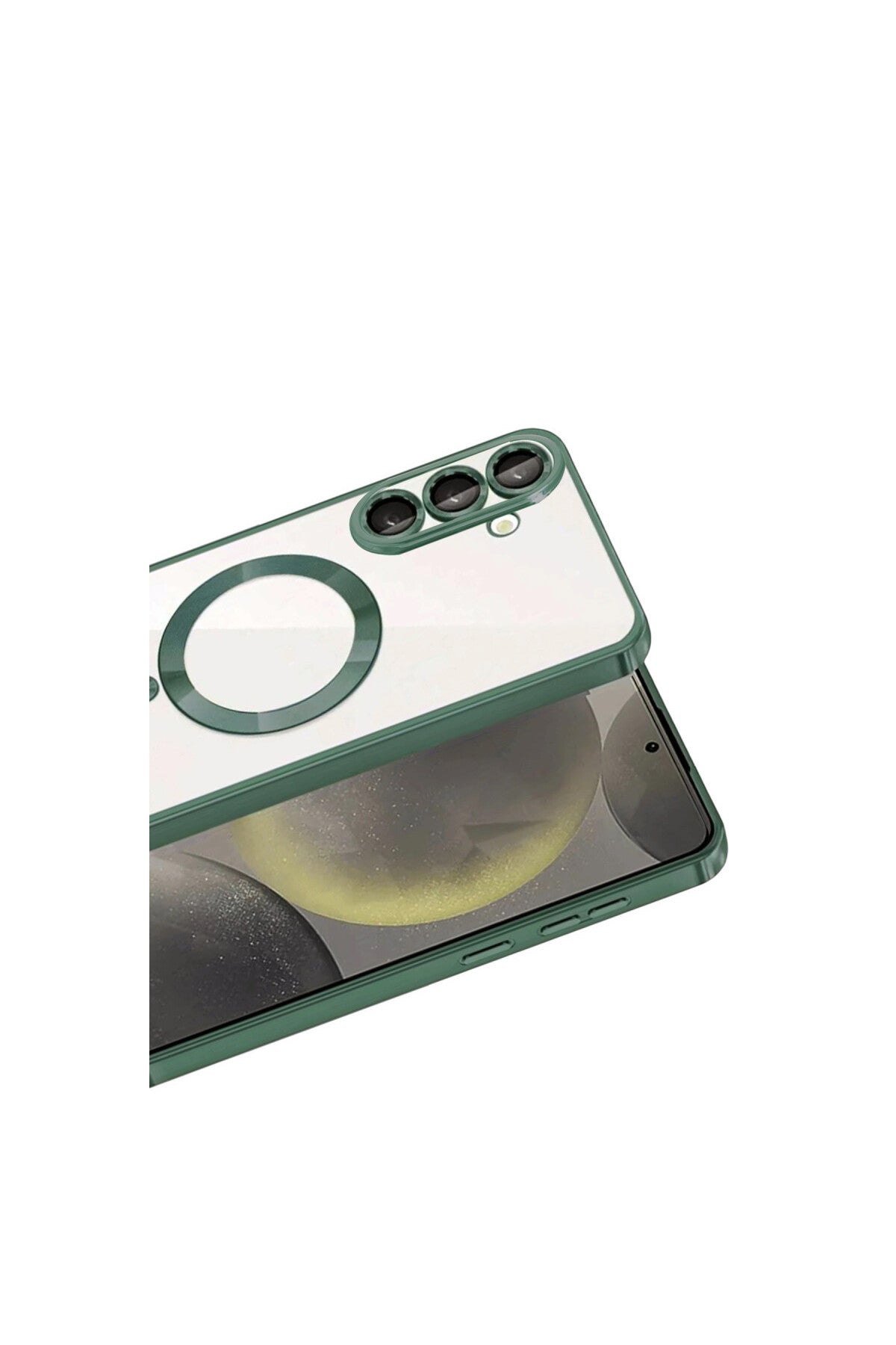 Samsung Galaxy A57 5G Uyumlu Kross Magneticsafe Kapak - Koyu Yeşil