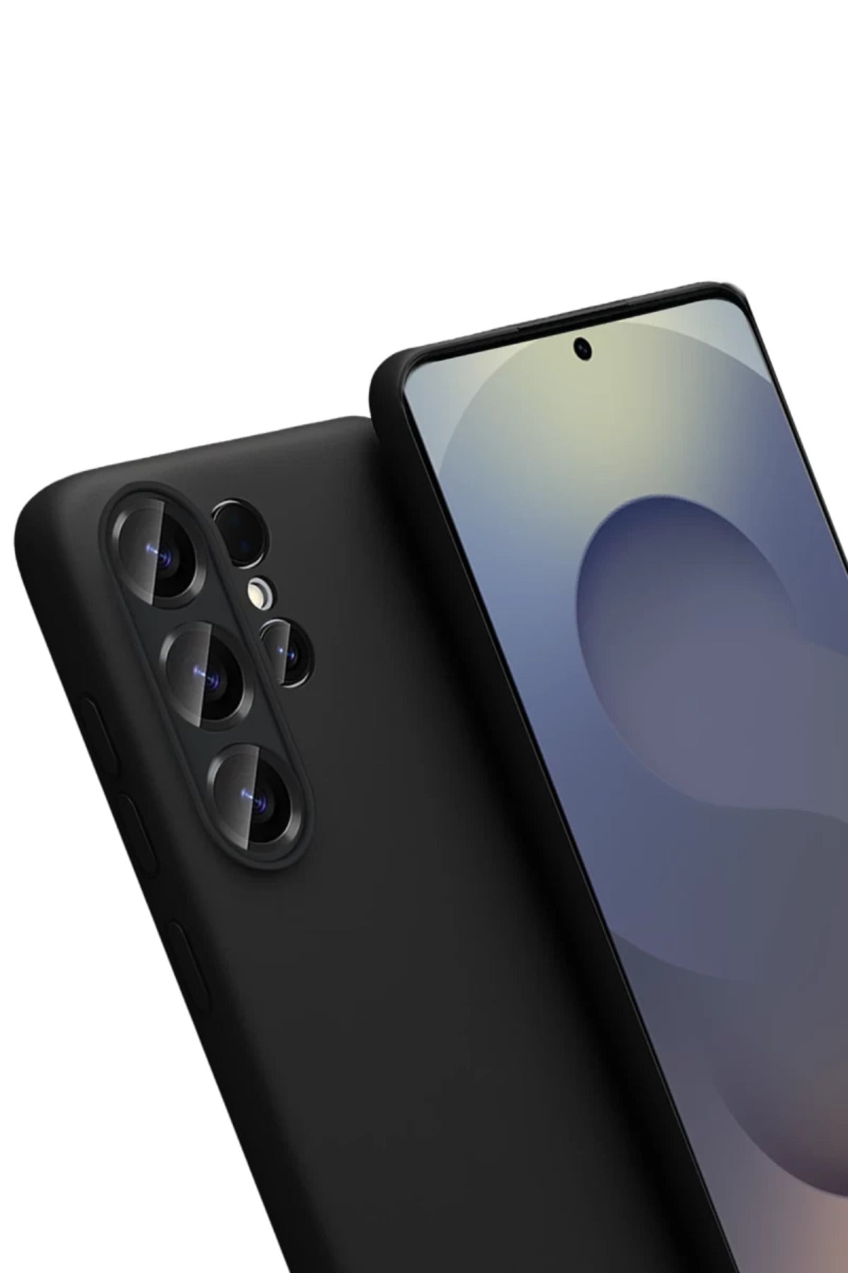 Samsung Galaxy S26 Ultra Uyumlu Nano içi Kadife Silikon - Siyah