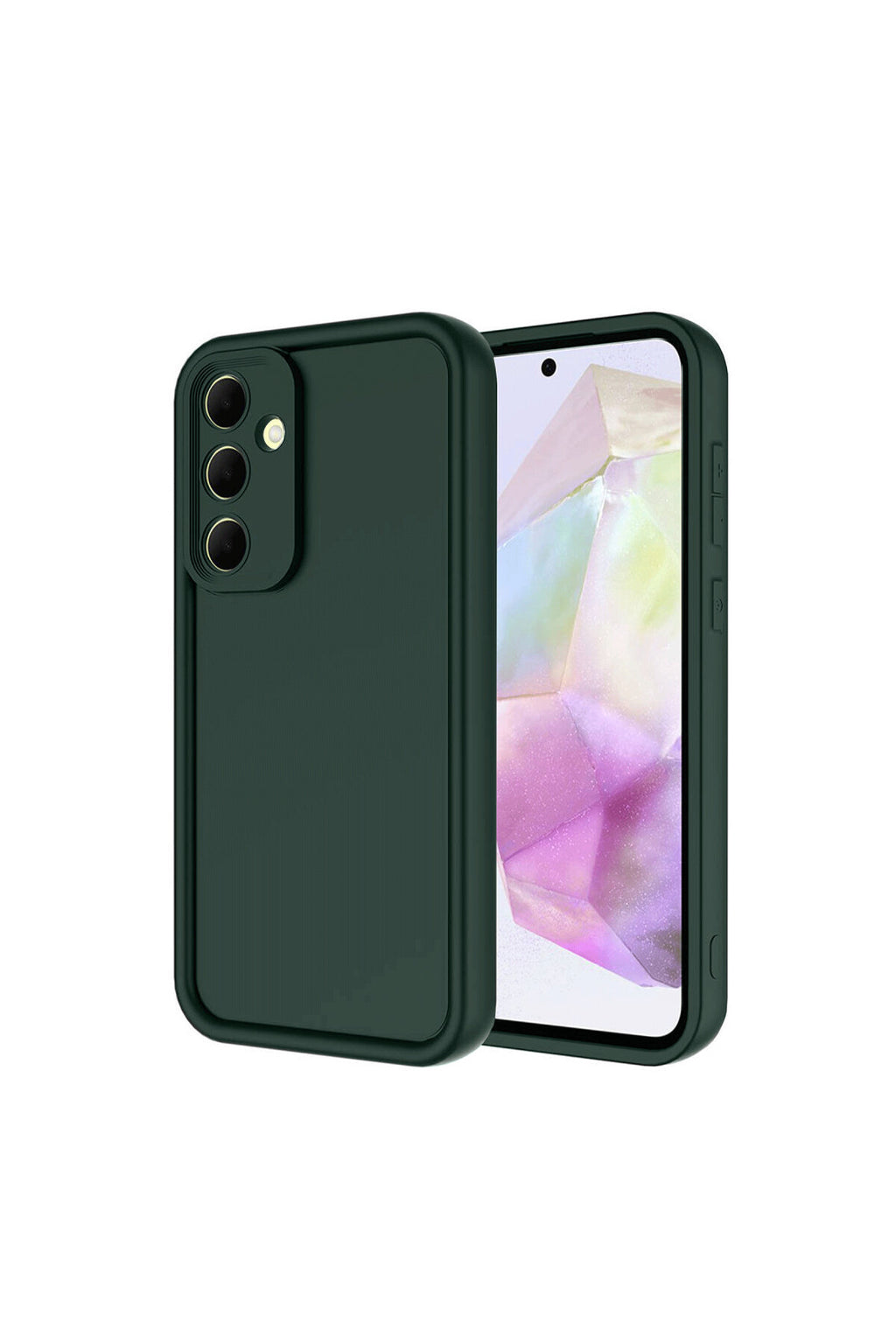 Samsung Galaxy A56 Uyumlu Kılıf Viera Silikon - Koyu Yeşil