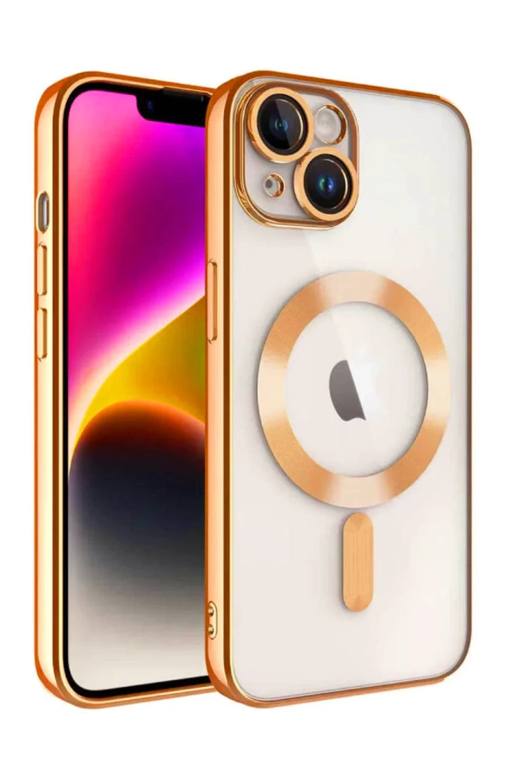 Apple iPhone 15 Uyumlu Kılıf Kross Magneticsafe Kapak - Turuncu