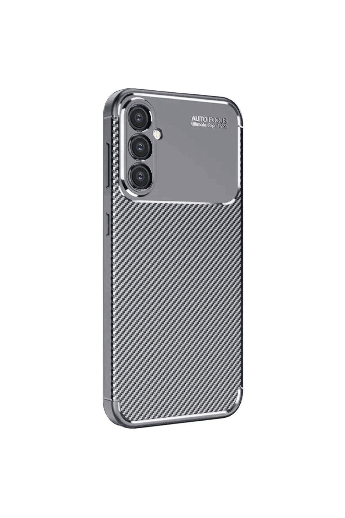 Samsung Galaxy A16 5G Uyumlu Kılıf Auto Focus Karbon Kapak - Gri