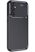 Samsung Galaxy A26 Uyumlu Kılıf Auto Focus Karbon Kapak - Siyah