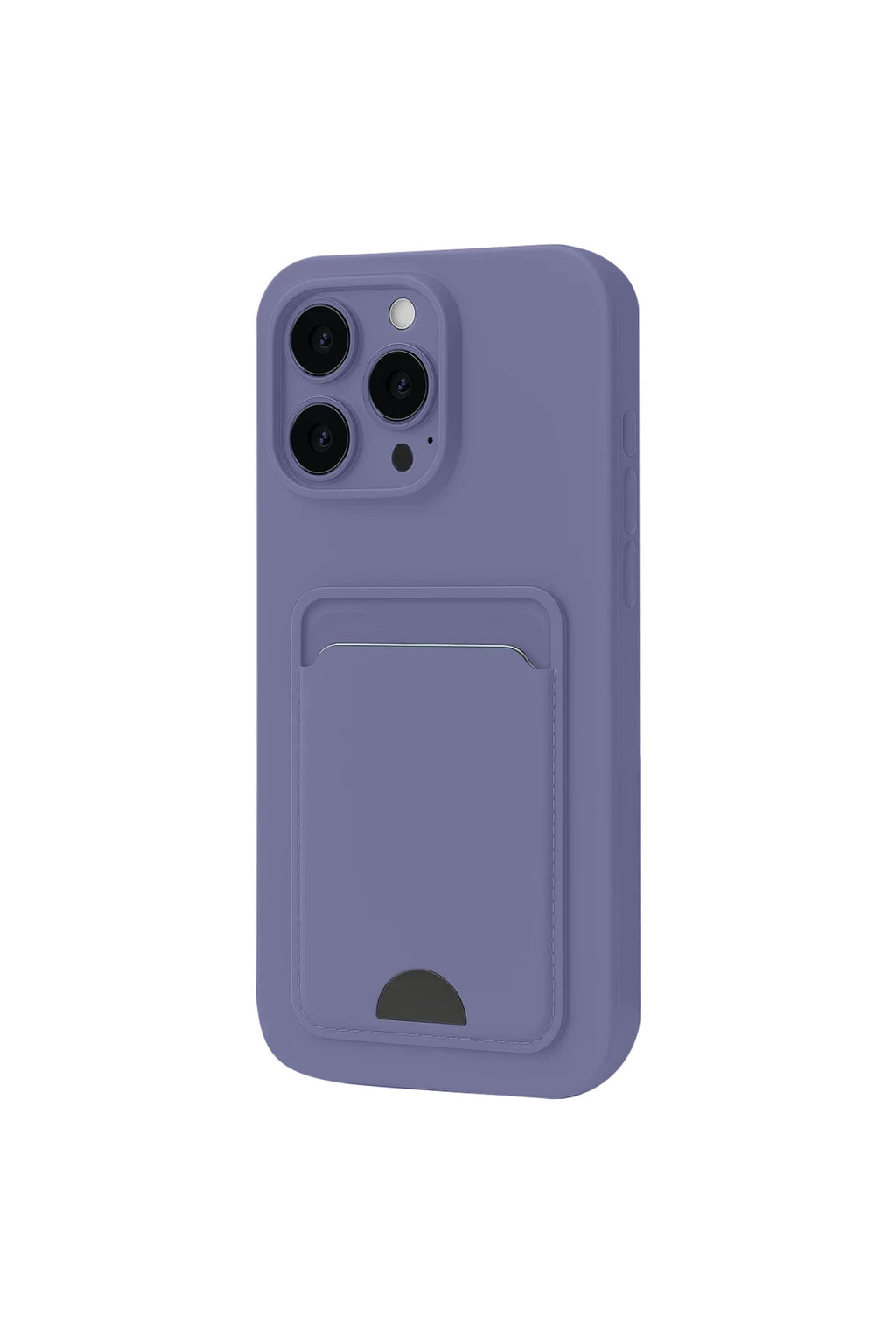 Apple iPhone 16 Plus Uyumlu Kılıf Kelvin Kartvizitli Silikon - Lila
