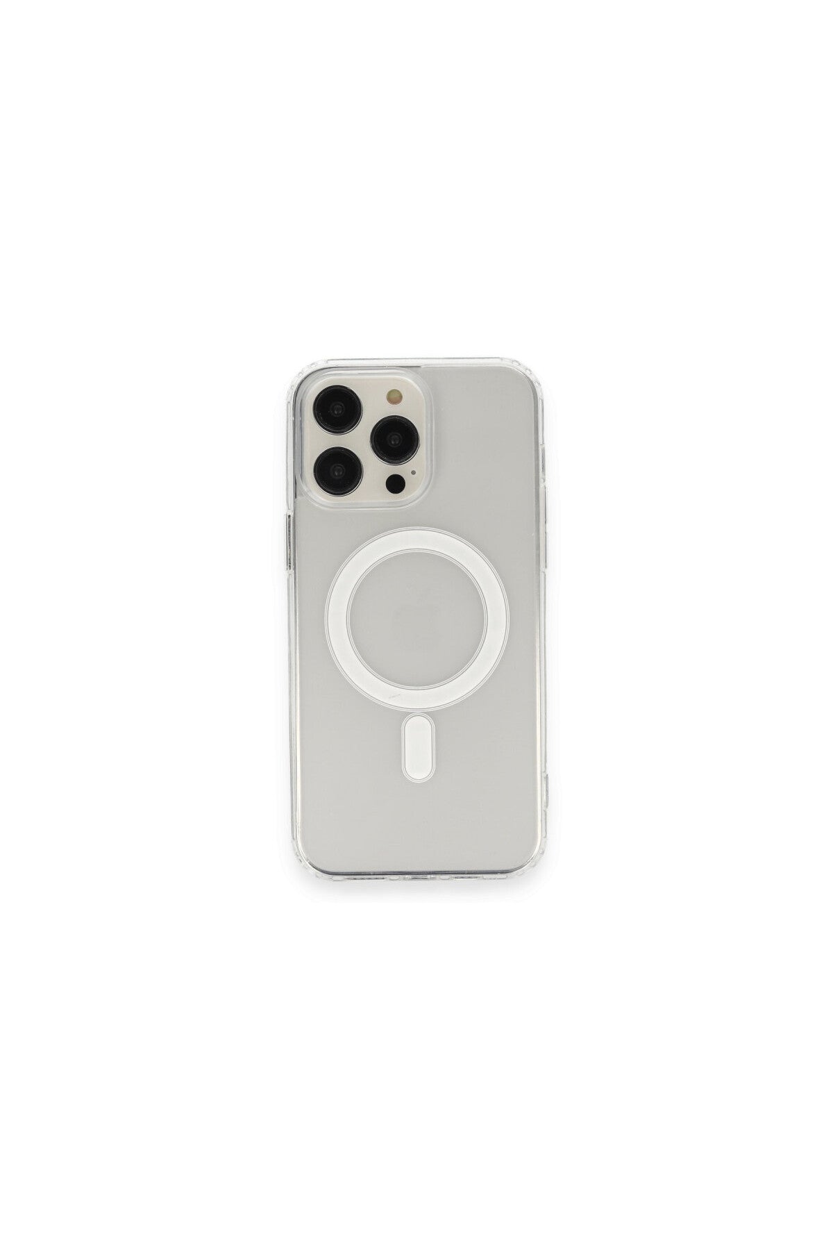 Apple iPhone 14 Pro Uyumlu Kılıf Matte Şeffaf Magneticsafe - Şeffaf