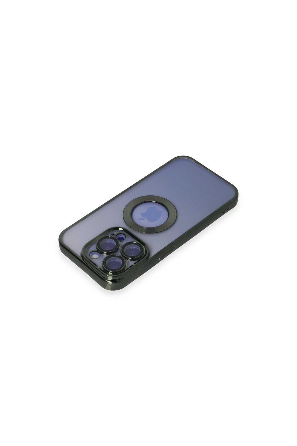Apple iPhone 15 Pro Max Uyumlu Kılıf Slot Silikon - Köknar Yeşili