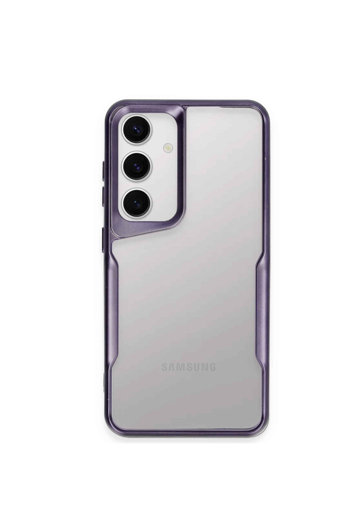 Samsung Galaxy S24 Uyumlu Kılıf Boyi Silikon Kapak - Derin Mor