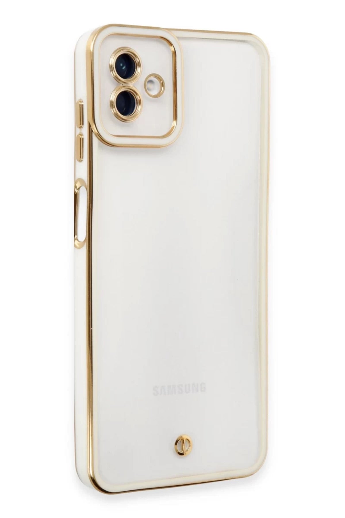 Samsung Galaxy A04 Uyumlu Kılıf Liva Lens Silikon - Beyaz