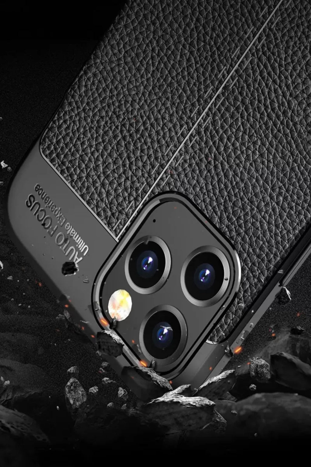 Apple iPhone 12 Pro Max Uyumlu Kılıf Auto Focus Kapak - Siyah