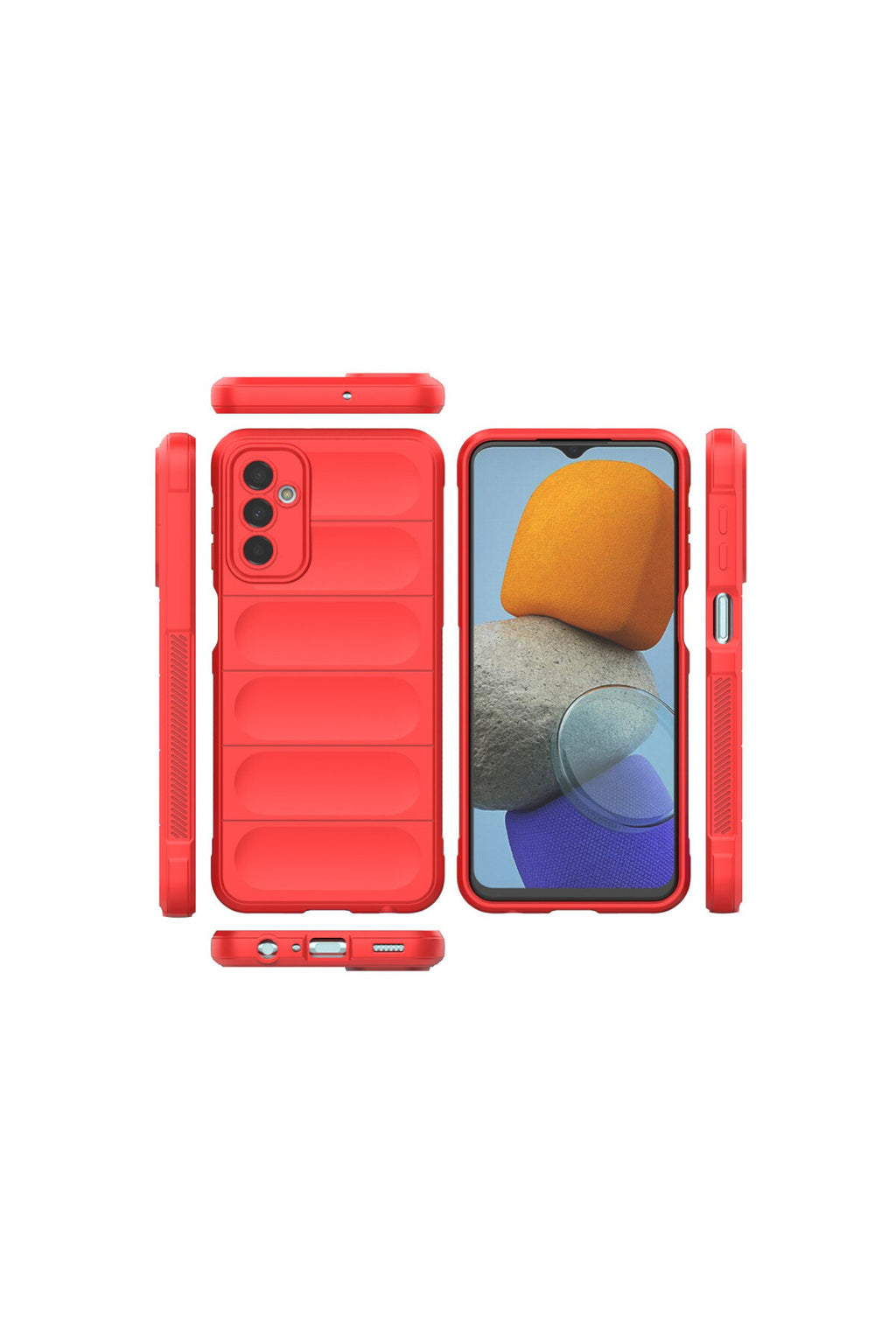 Samsung Galaxy M23 Uyumlu Kılıf Optimum Silikon - Kırmızı
