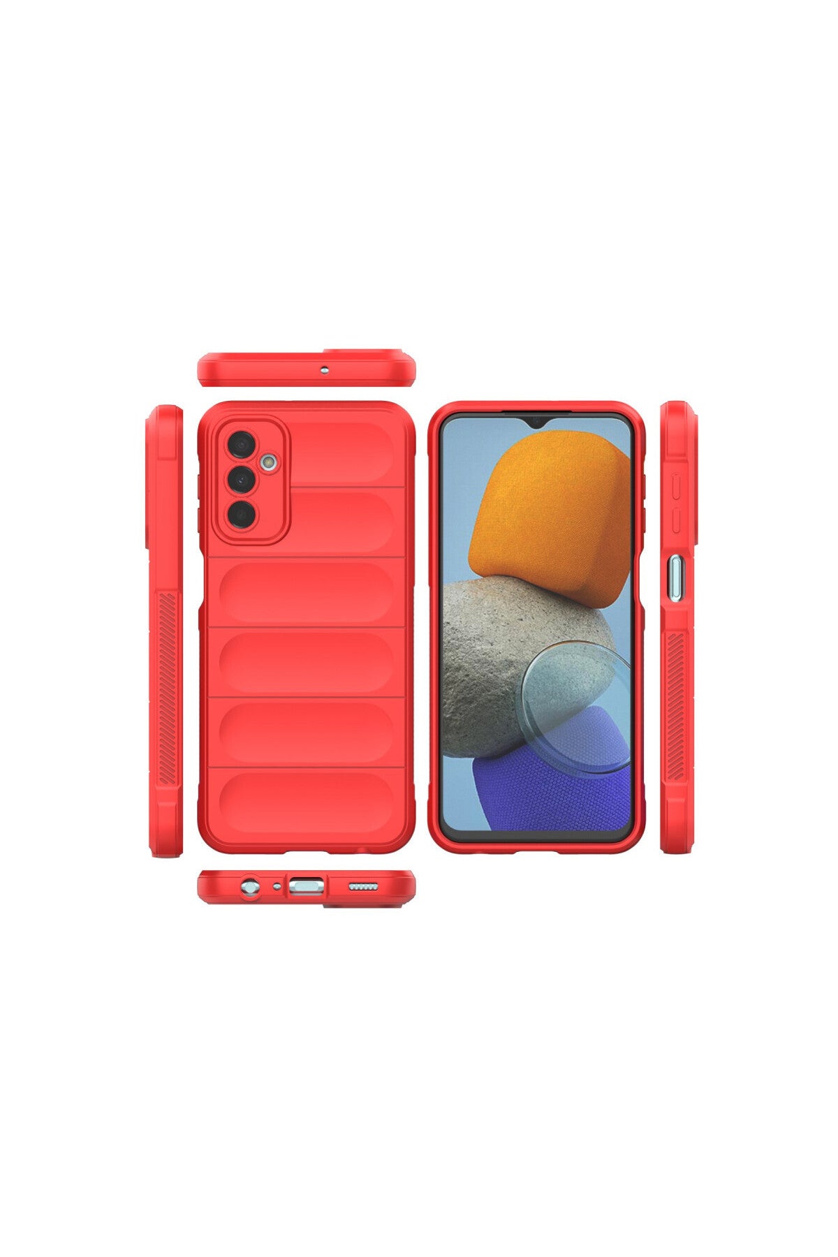 Samsung Galaxy M23 Uyumlu Kılıf Optimum Silikon - Kırmızı
