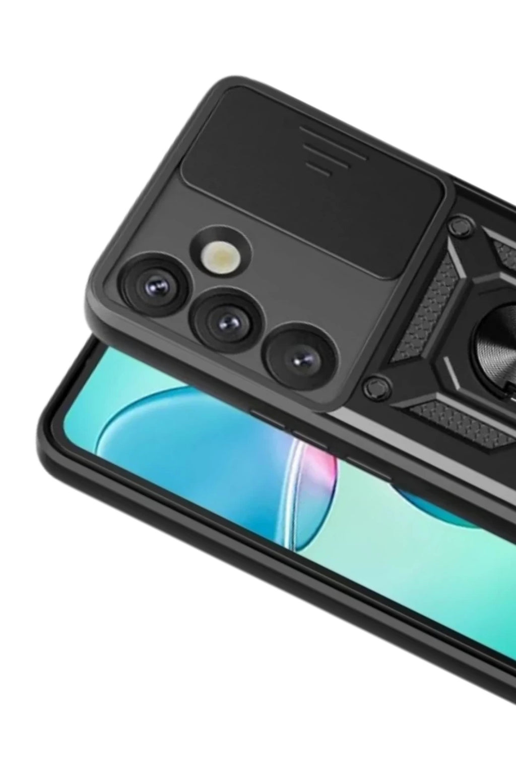 Samsung Galaxy S26 Plus Uyumlu Pars Lens Yüzüklü Silikon - Siyah