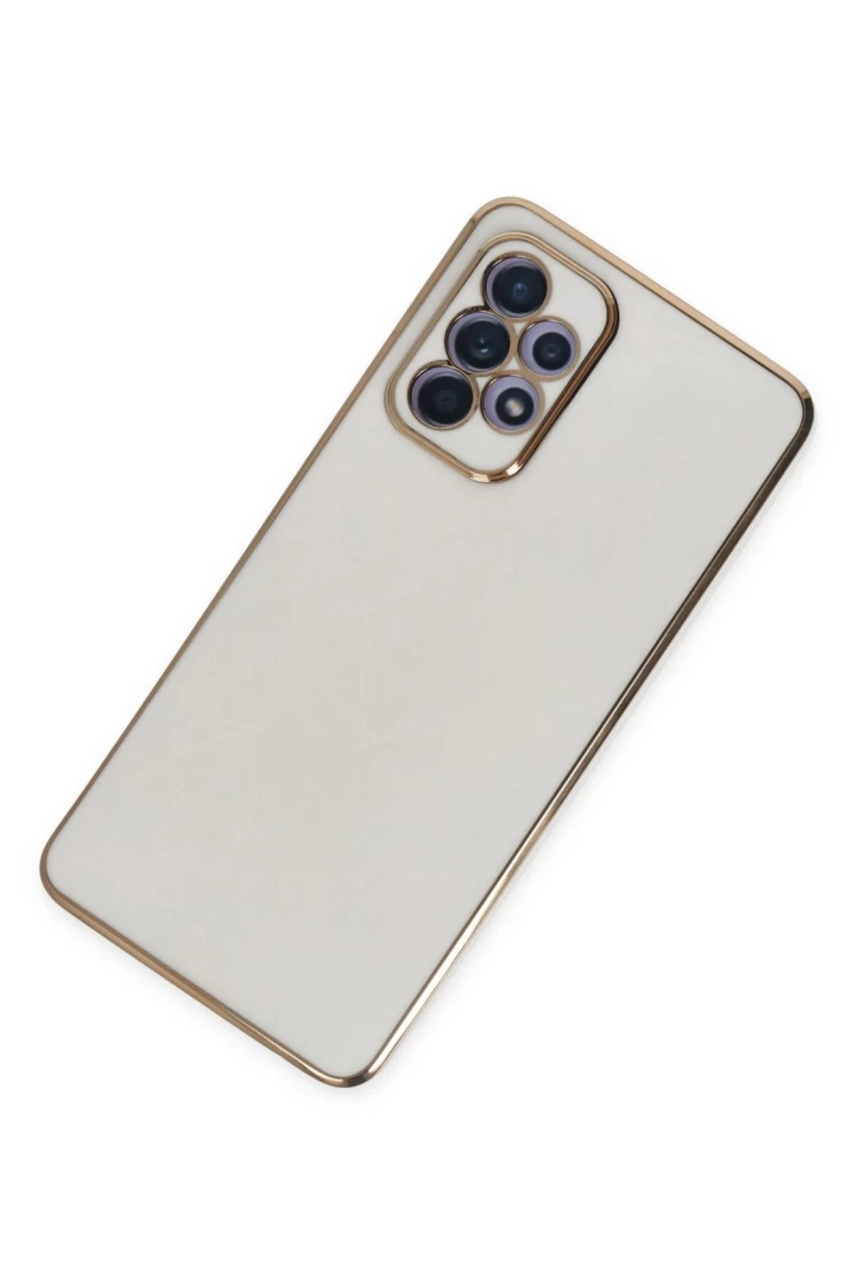 Samsung Galaxy A52 Uyumlu Kılıf Volet Silikon - Beyaz