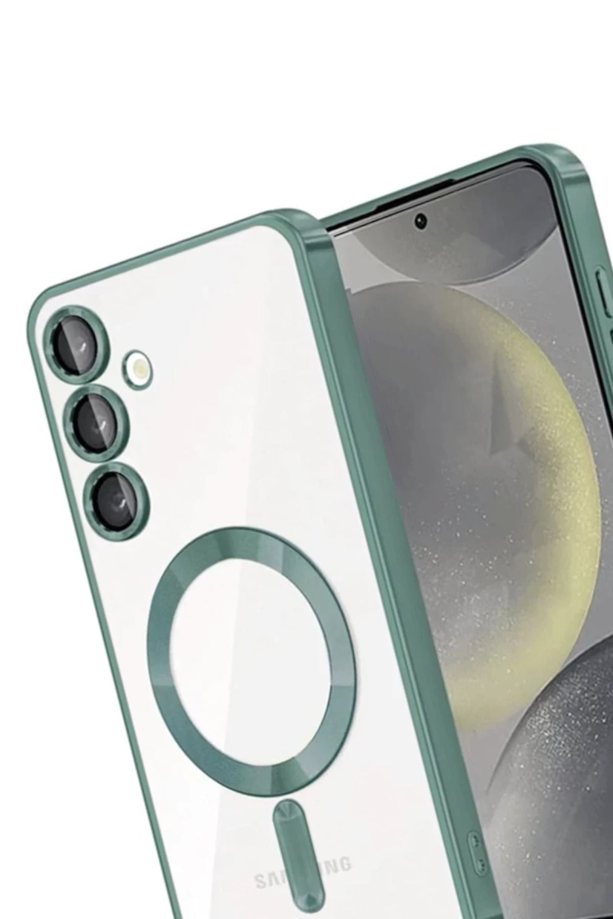 Samsung Galaxy A26 Uyumlu Kross Magneticsafe Kapak - Koyu Yeşil