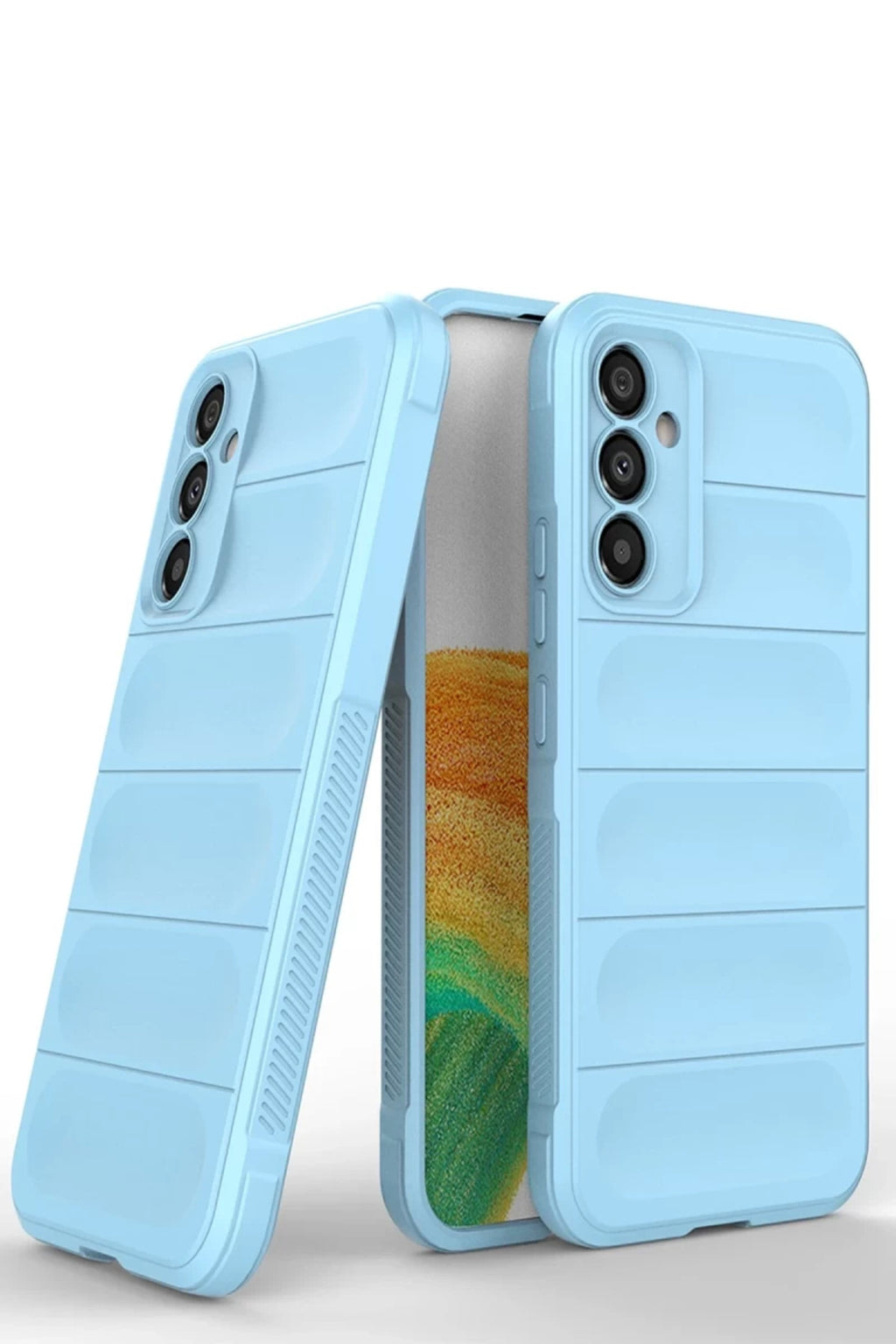Samsung Galaxy M34 5G Uyumlu Kılıf Optimum Silikon - Sky Blue
