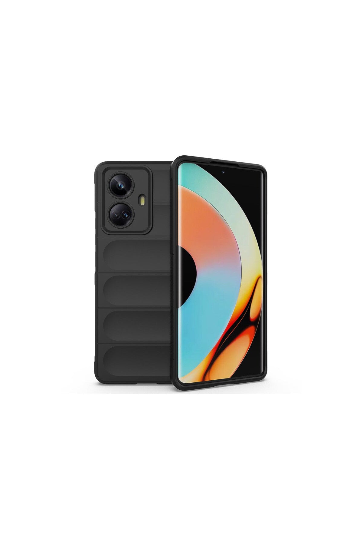 Realme 10 Pro 5G Uyumlu Kılıf Optimum Silikon - Siyah
