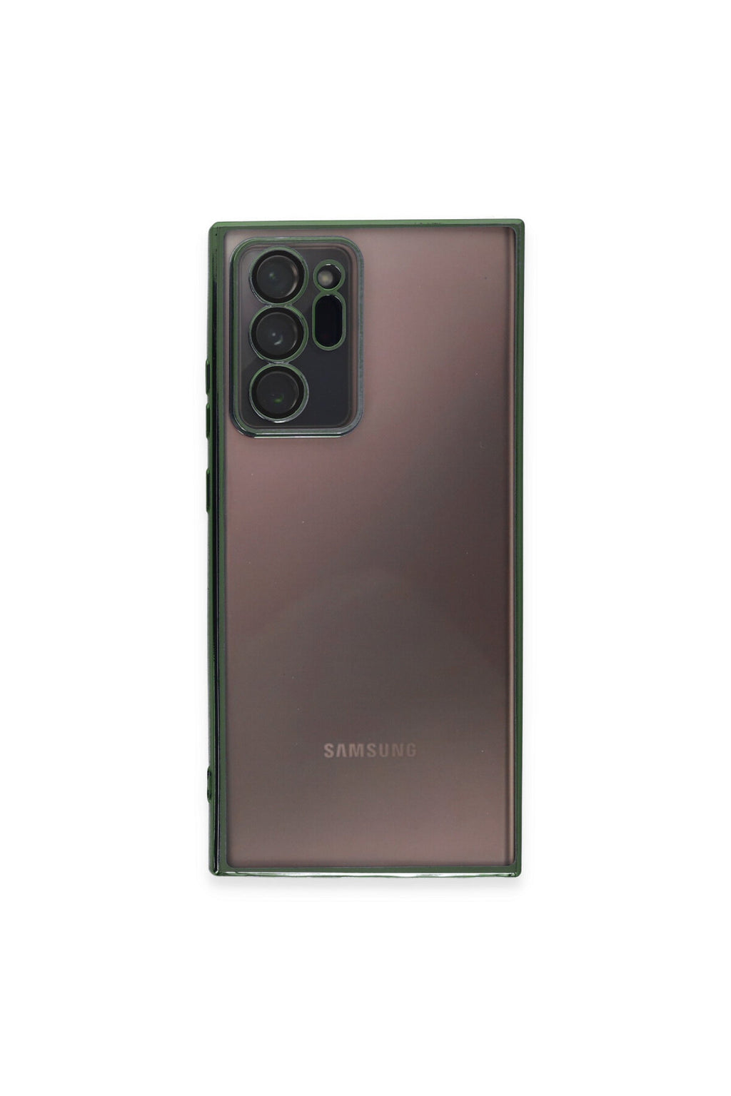 Samsung Galaxy Note 20 Ultra Uyumlu Kılıf Lensli Silikon - Yeşil