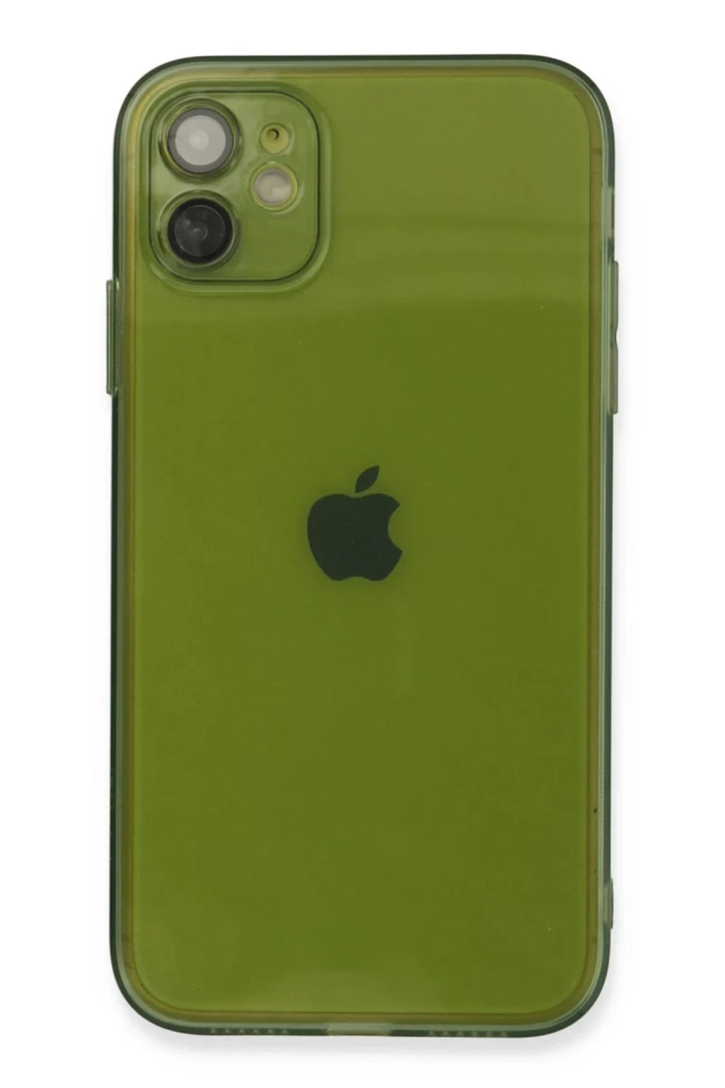 Apple iPhone 12 Uyumlu Kılıf Fly Lens Silikon - Yeşil