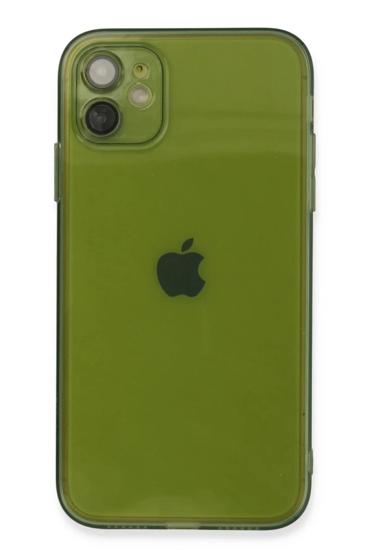 Apple iPhone 12 Uyumlu Kılıf Fly Lens Silikon - Yeşil
