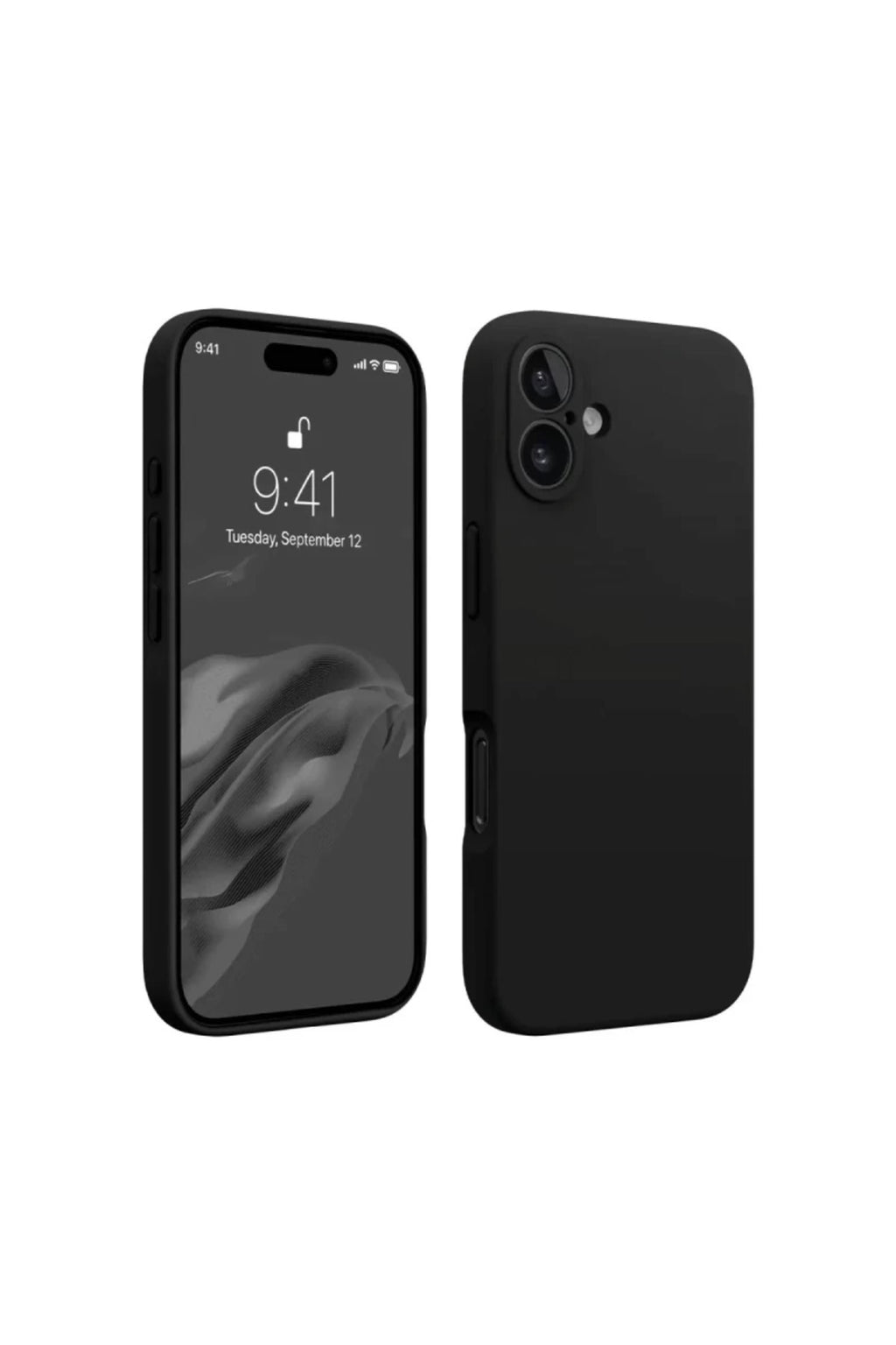 Apple iPhone 16 Uyumlu Kılıf First Silikon - Siyah