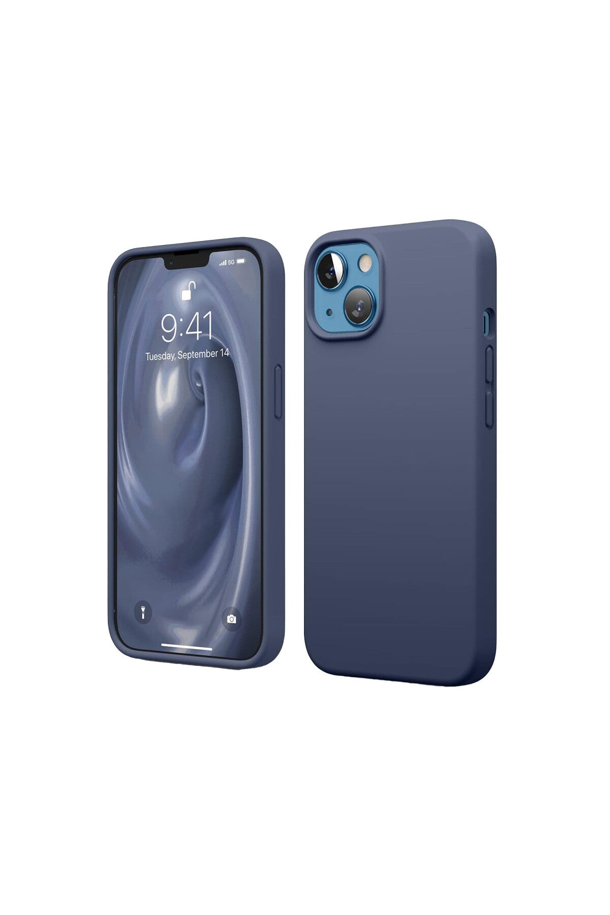 Apple iPhone 14 Uyumlu Kılıf First Silikon - Lacivert
