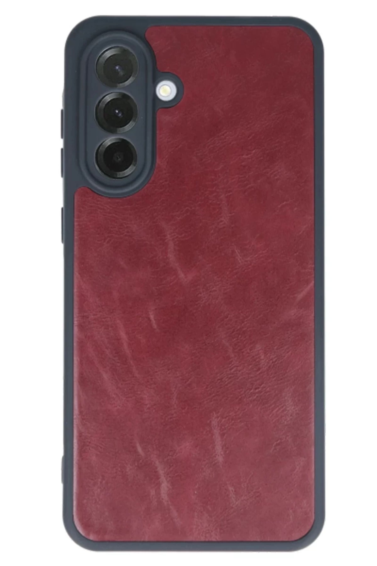 Samsung Galaxy A35 5G Uyumlu Kılıf Aras Deri Kapak - Bordo