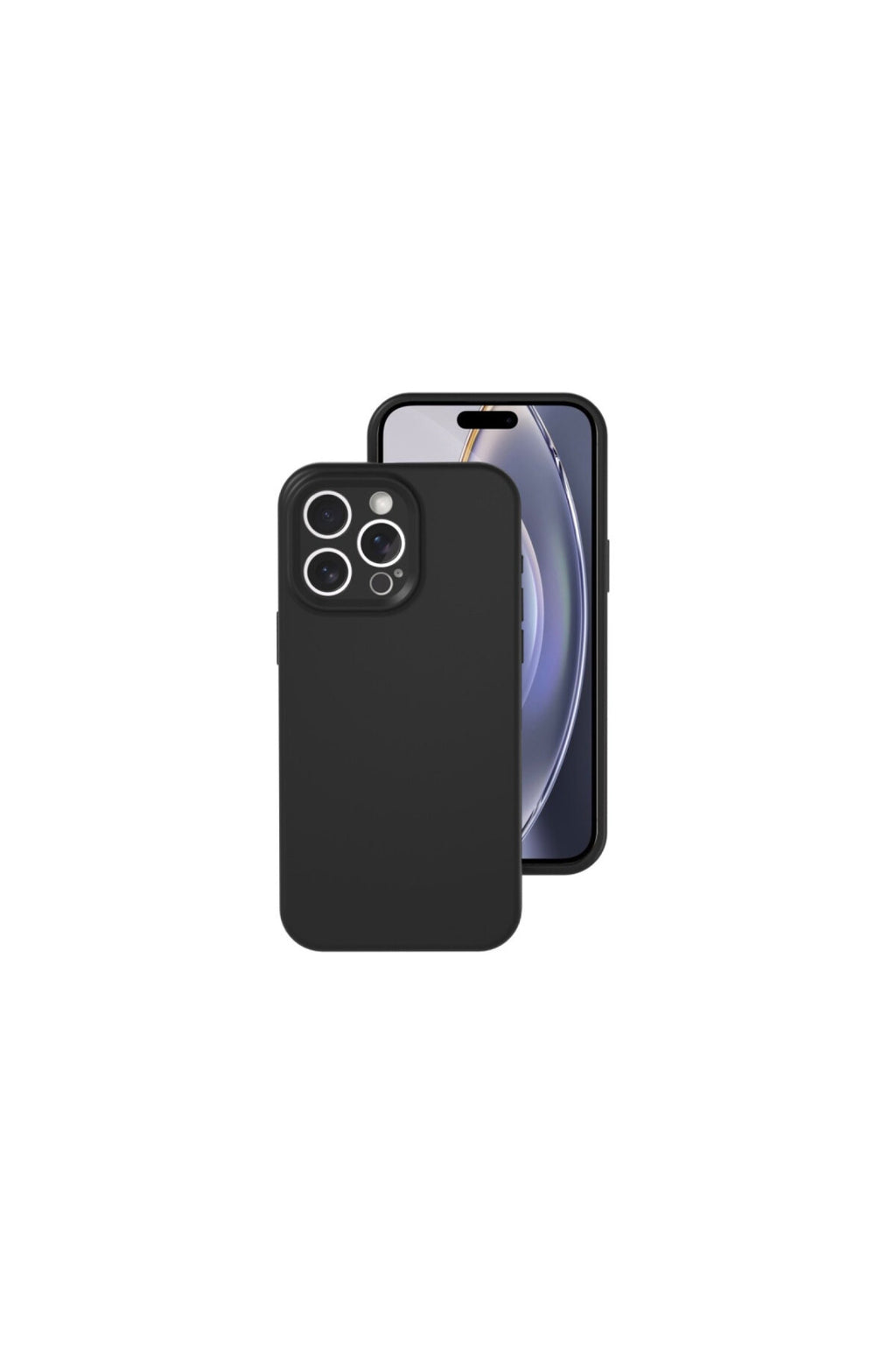 Apple iPhone 16 Pro Uyumlu Kılıf Nano içi Kadife Silikon - Siyah