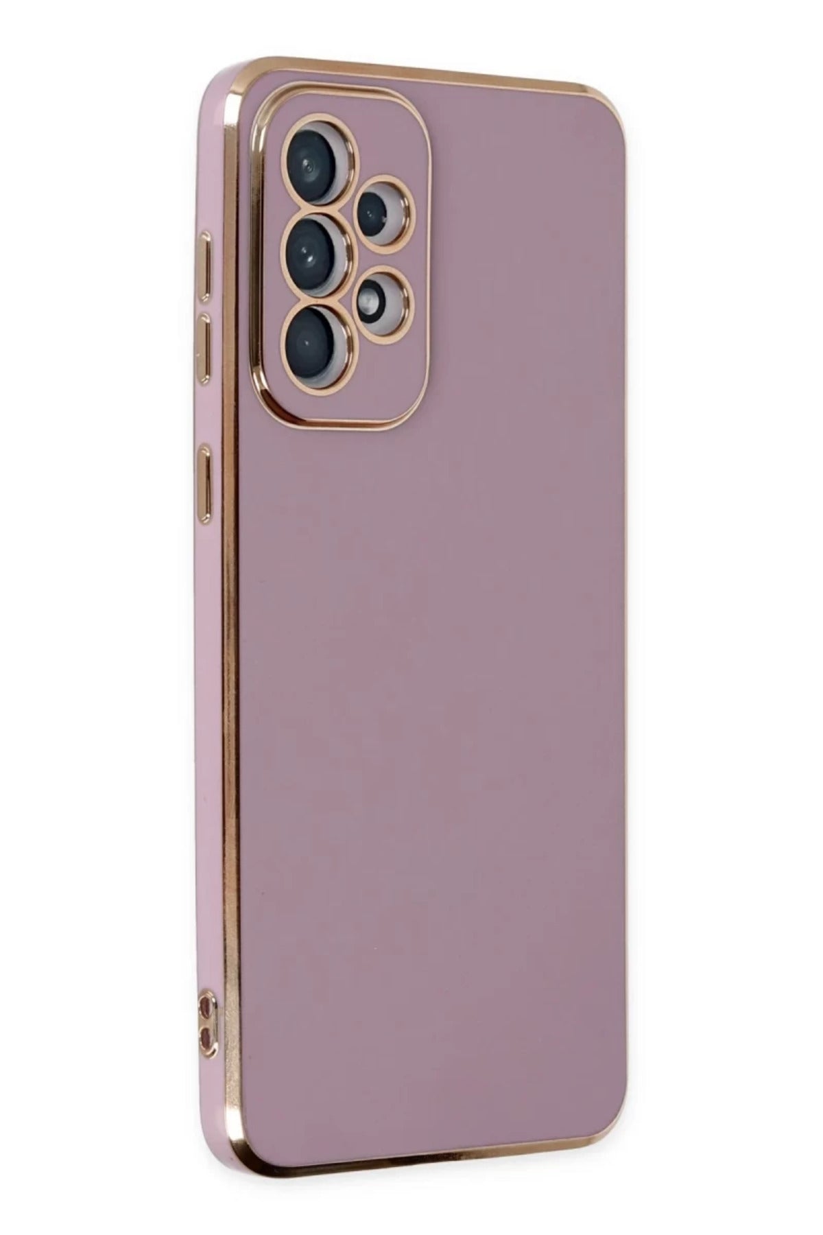 Samsung Galaxy A73 5G Uyumlu Kılıf Volet Silikon - Mor