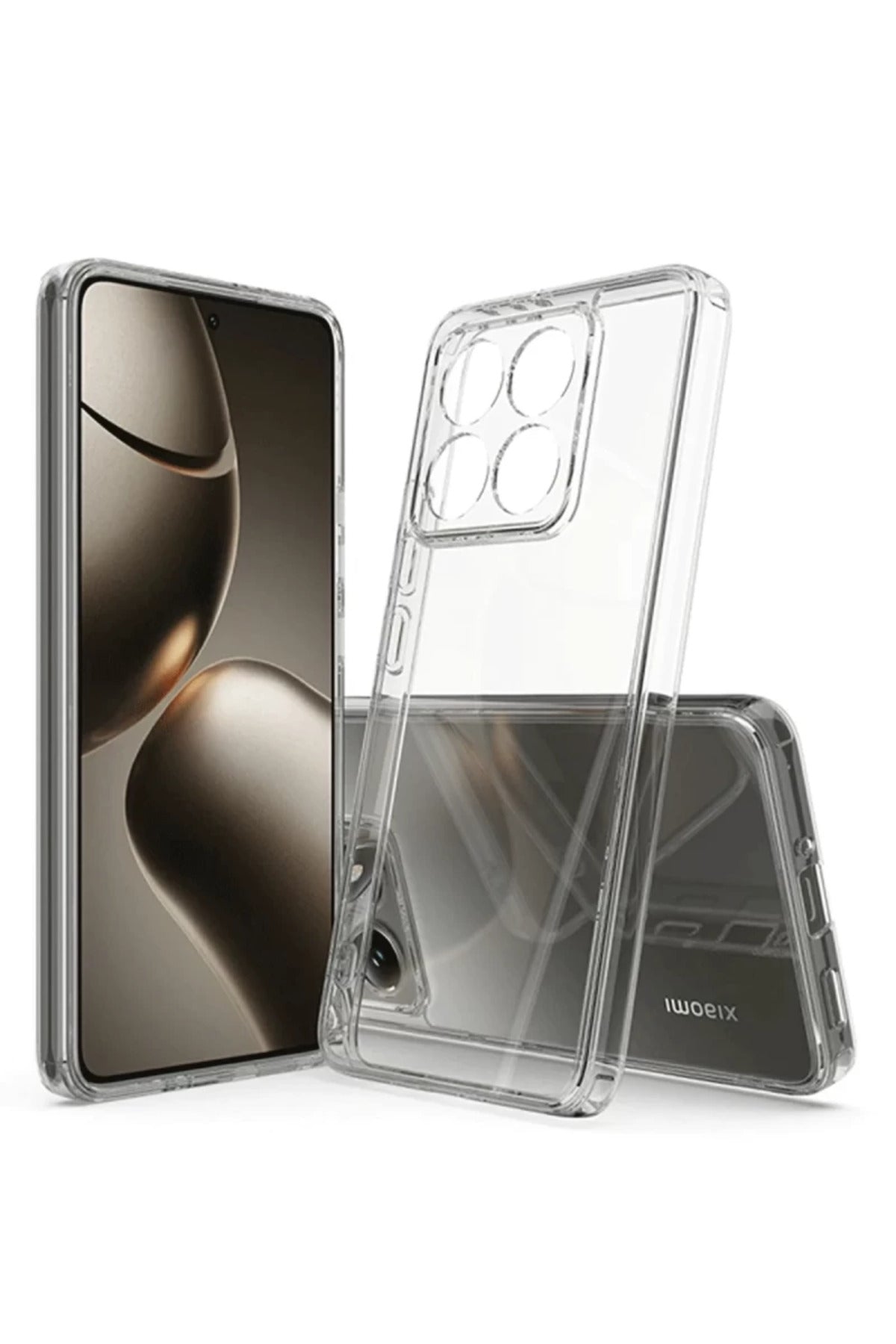 Xiaomi Mi 14T Uyumlu Kılıf Lüx Şeffaf Silikon