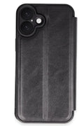 Apple iPhone 16 Plus Uyumlu Kılıf Flip Cover - Siyah