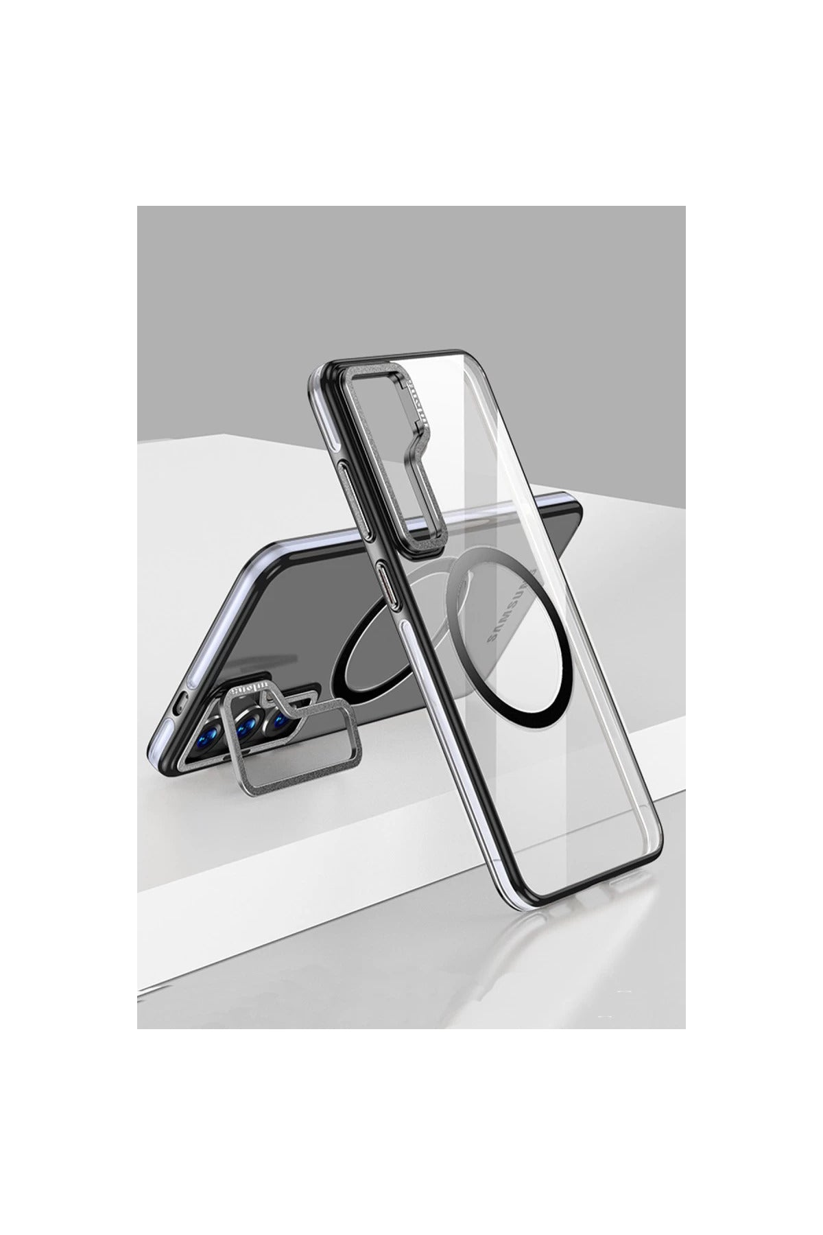 Joko Samsung Galaxy S24 Uyumlu Crystal Magsafe Kapak - Siyah