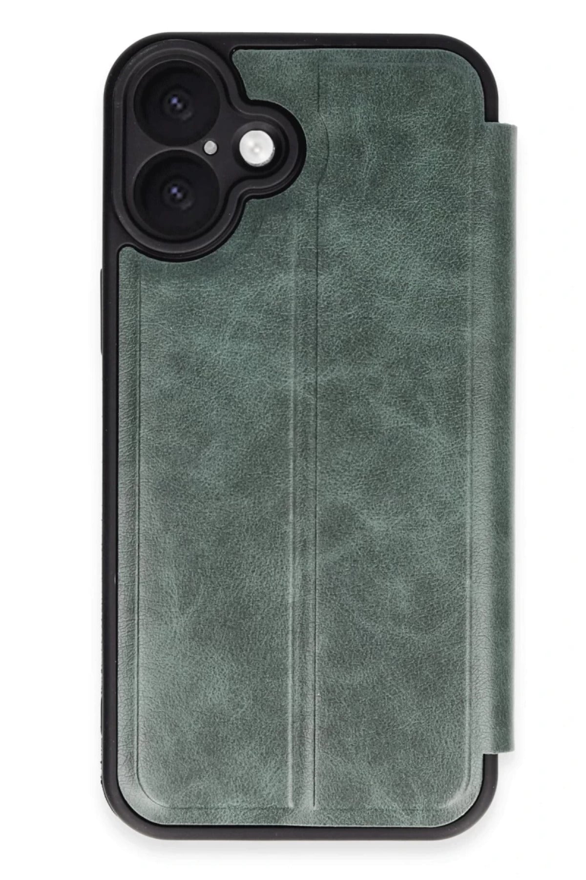 Apple iPhone 16 Plus Uyumlu Kılıf Flip Cover - Koyu Yeşil