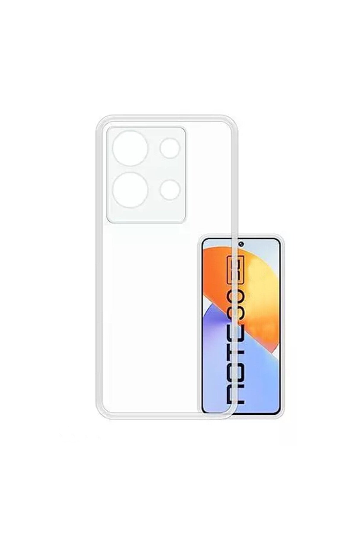 İnfinix Note 30 Uyumlu Kılıf Lüx Şeffaf Silikon