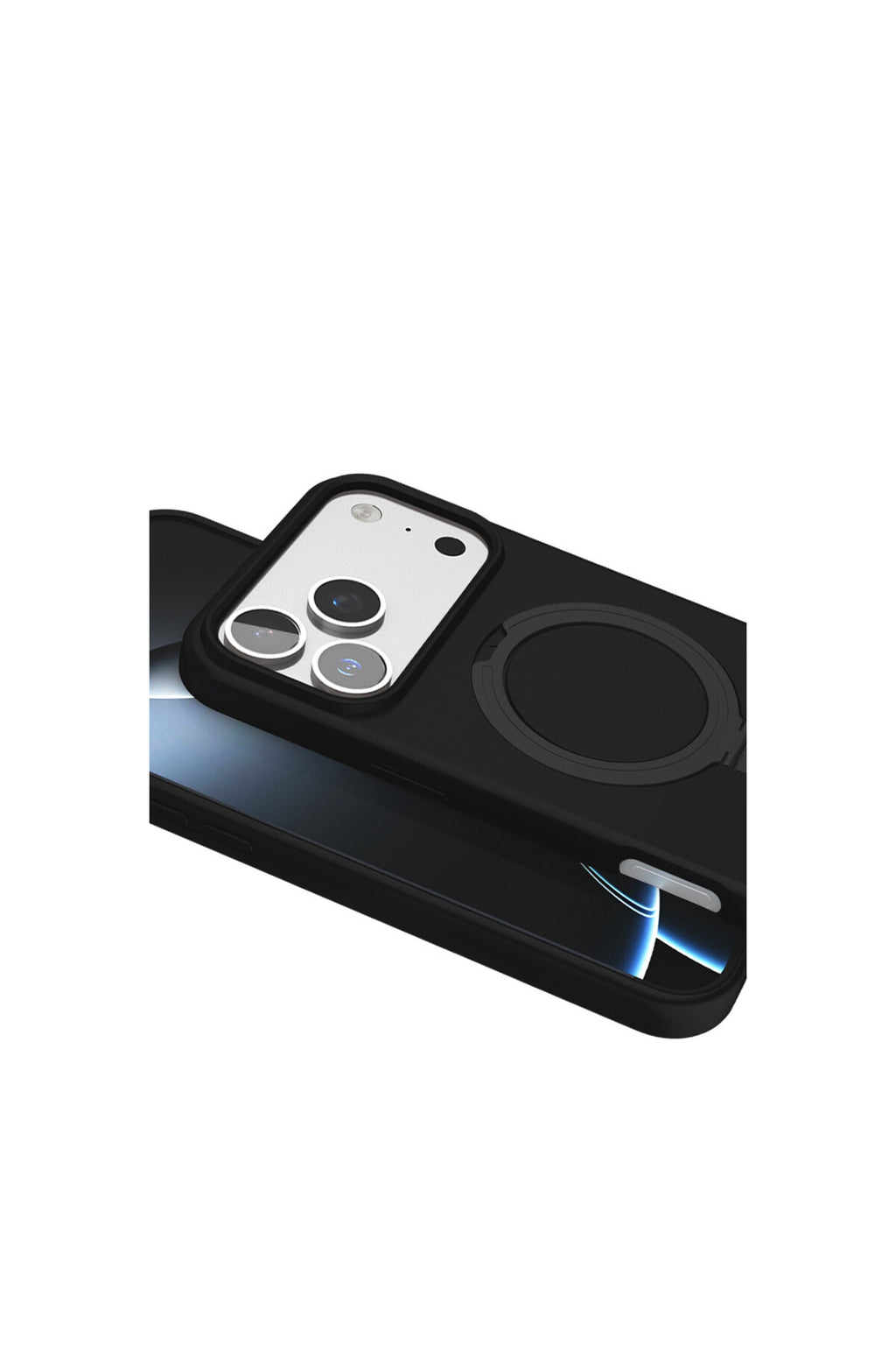 Apple iPhone 17 Pro Max Uyumlu Regal Magsafe Standlı Kapak - Siyah