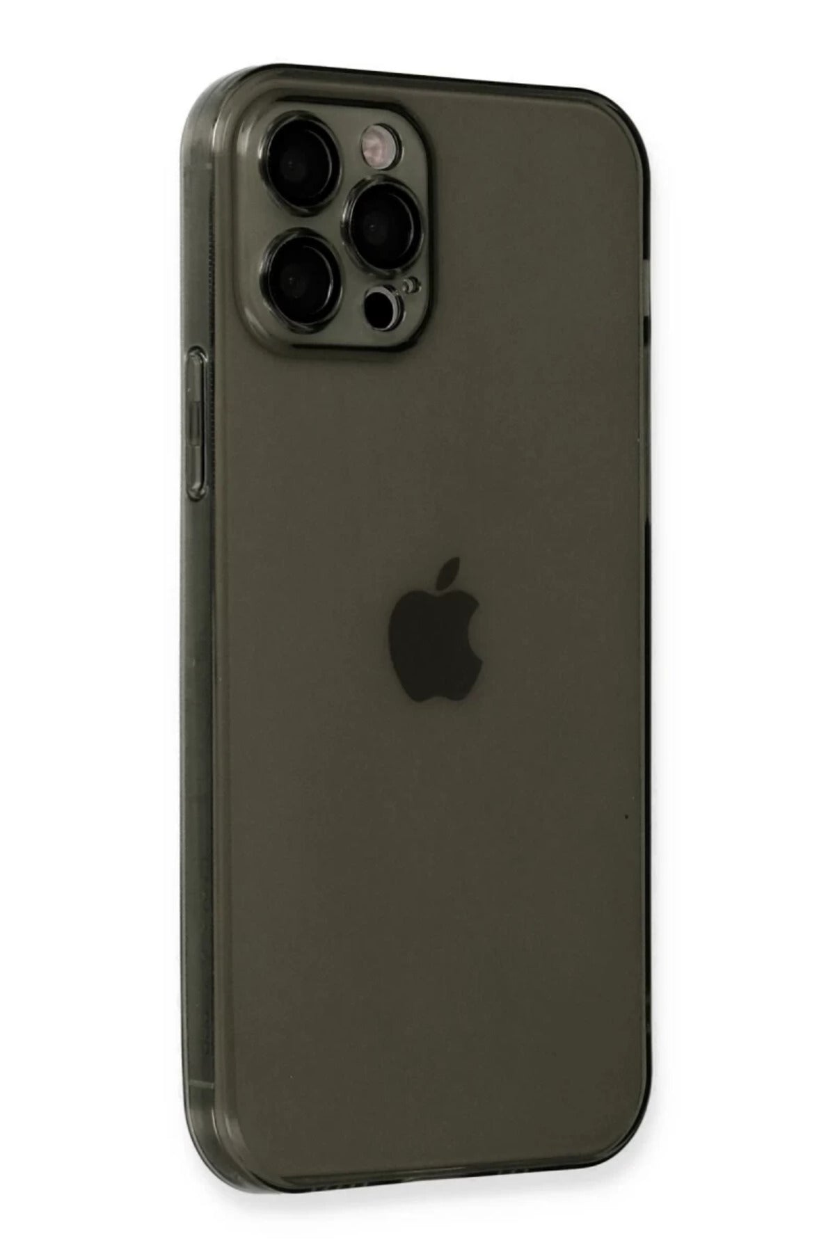 Apple iPhone 12 Pro Max Uyumlu Kılıf Fly Lens Silikon - Siyah