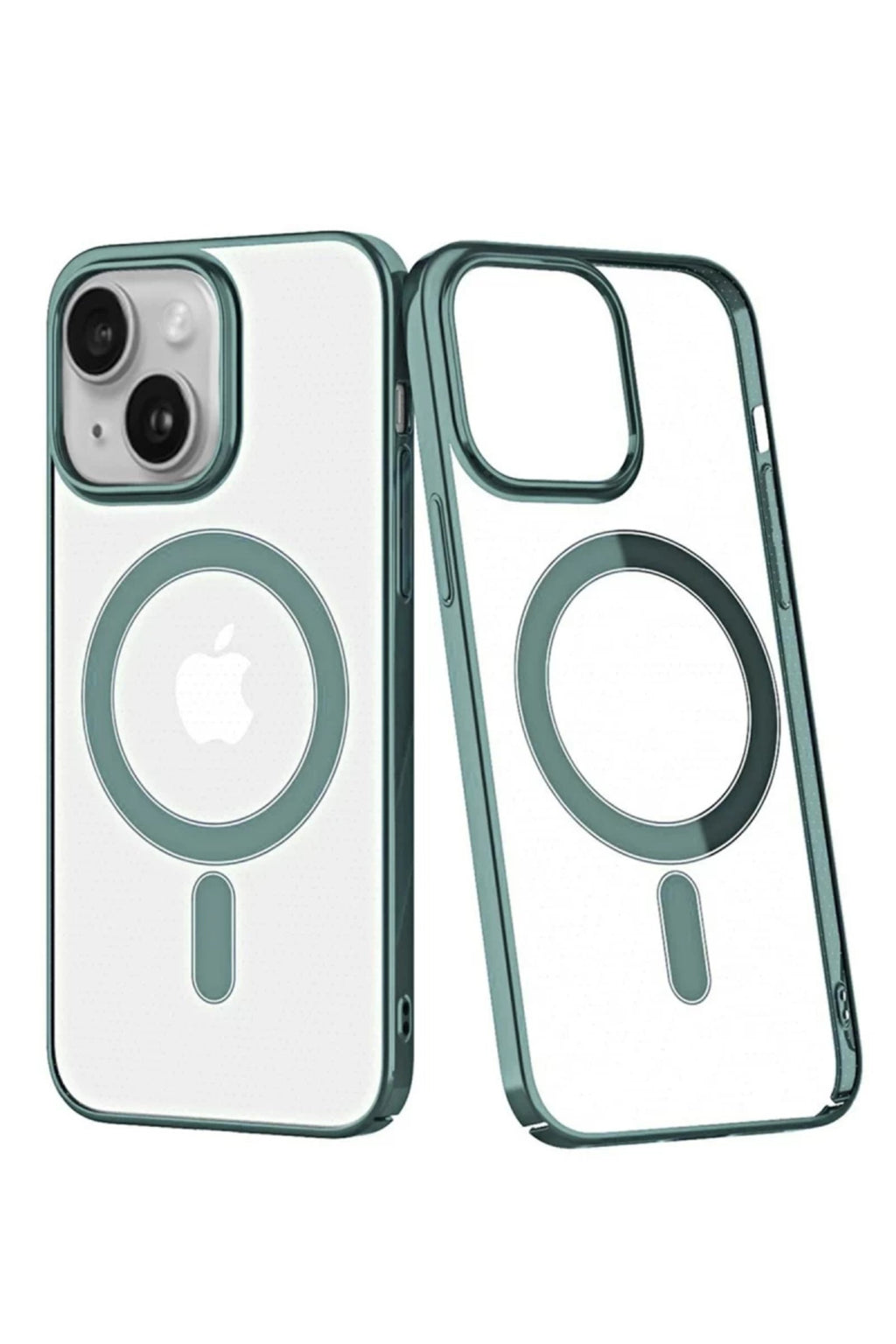 Apple iPhone 14 Plus Uyumlu Kılıf Element Magneticsafe Sert Kapak - Köknar Yeşili