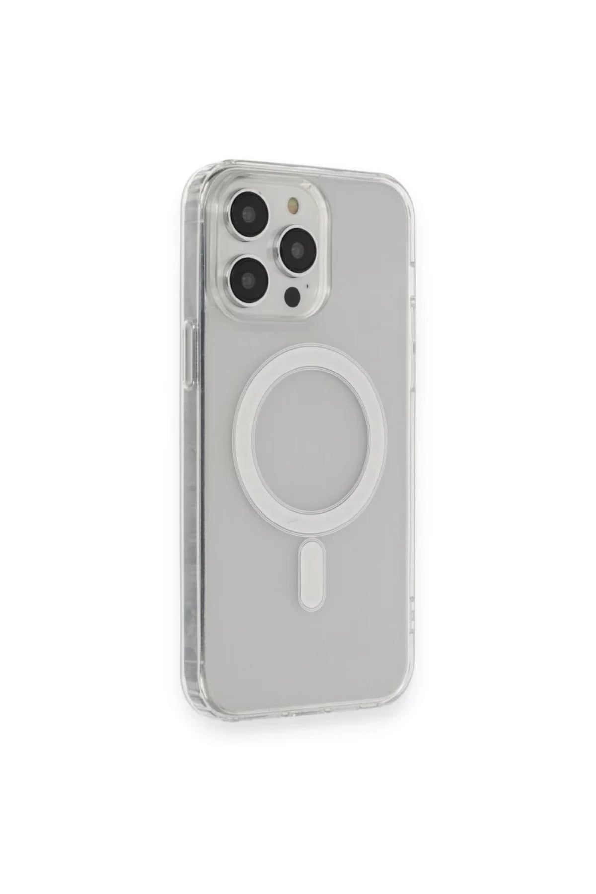 Apple iPhone 14 Pro Max Uyumlu Kılıf Matte Şeffaf Magneticsafe - Şeffaf
