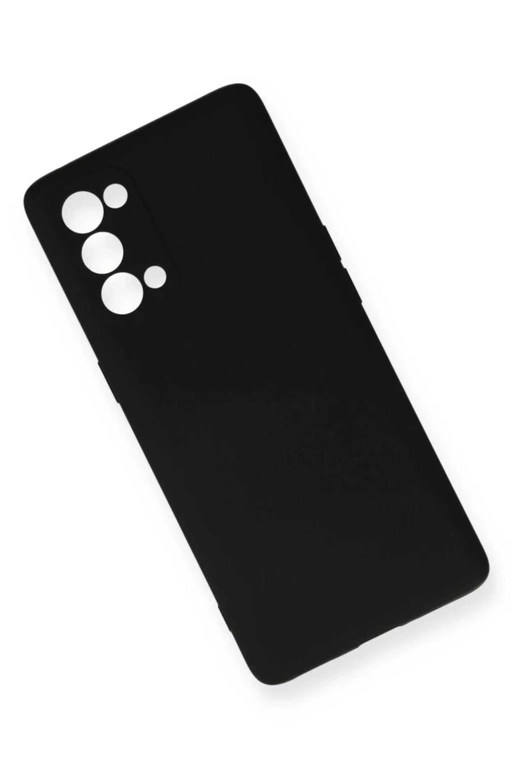 Oppo Reno 5 Uyumlu Kılıf Nano içi Kadife Silikon - Siyah